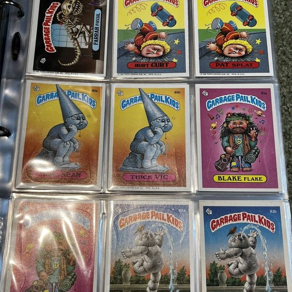 1986 GARBAGE PAIL KIDS OS3 Series 3 Complete Card Set W/ Album! 84 To 124 A&B! - Picture 3 of 10